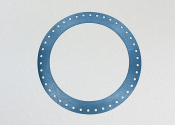 大口径フランジガスケット（985φ）加工事例 TOMBO No.1120 複雑な多穴形状を精密カット  株式会社ダイコー